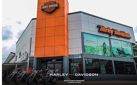 Harley Davidson retail store front